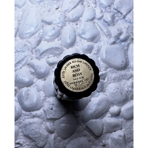 ESTEE LAUDER ALL-DAY LIPSTICK RICH AND ROSY BLUE CASE VINTAGE - Picture 2 of 3